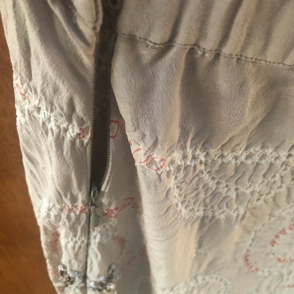 SILK,Silk , silk 100% silk boho vintage maxi skirt - Picture 9 of 9